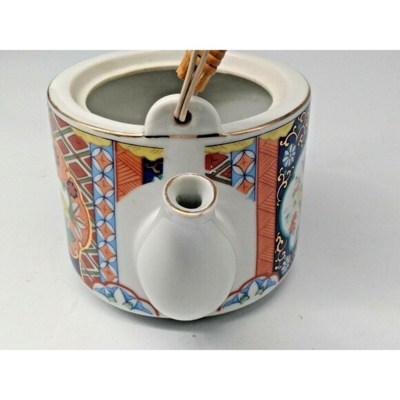 Miyako Imari Ware Hand Crafted PorcelainTea Pot - Signed - Picture 9 of 11